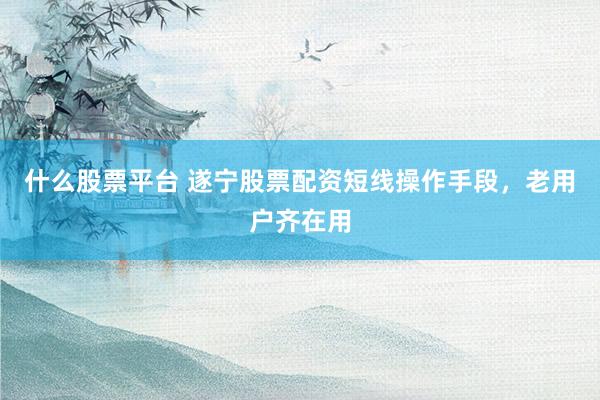 什么股票平台 遂宁股票配资短线操作手段,老用户齐在用