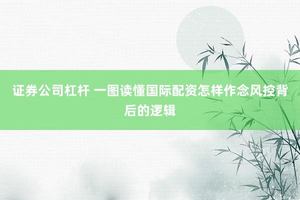 证券公司杠杆 一图读懂国际配资怎样作念风控背后的逻辑